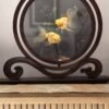 Handcrafted Chinese Suzhou Embroidery Red Peony Table Screen – Special artwork suitable for living rooms and offices